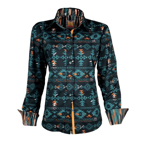 Lycra Cotton Printed Shirt – Fall Pattern