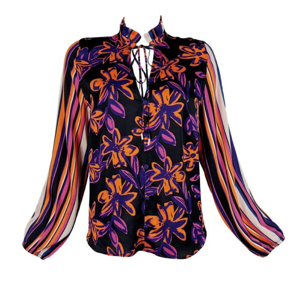Viscose Floral Satin Blouse