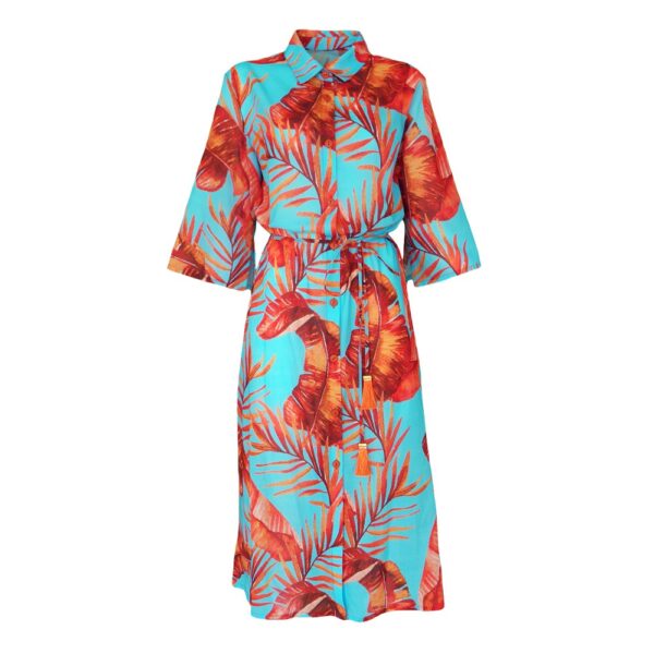 Printed Kimono Dress