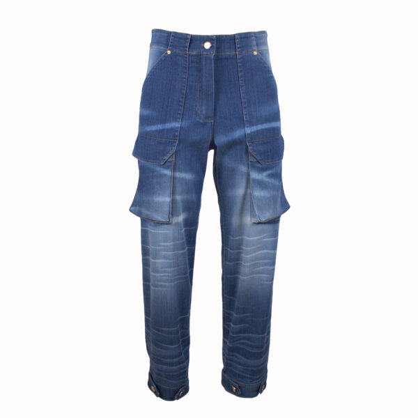Straight-Leg Cargo Jeans