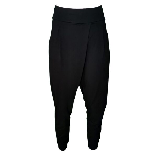 Slouchy Harem Pants-Black